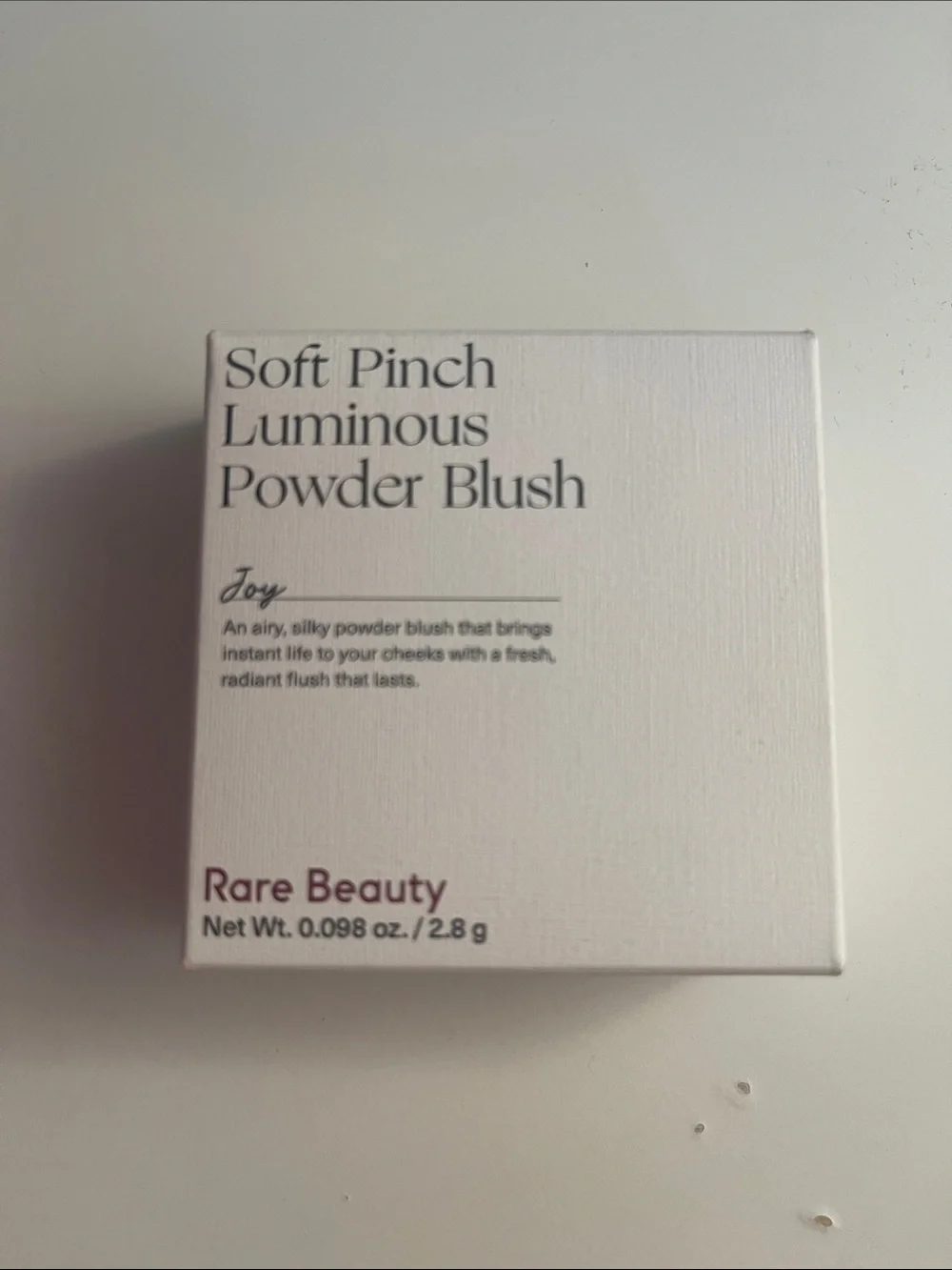Rare Beauty Soft Pinch Luminous Powder Blush — Joy (mauve pink)